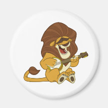 Banjo-Strummin’ Lion Magnet