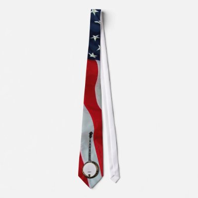 BANJO-TIE-AMERICAN FLAG by NedHReece