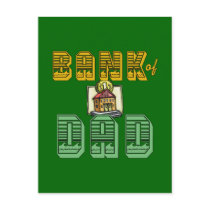 Bank of Dad Father's Day Products Post Cards