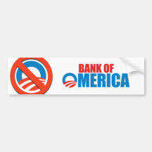 Bank of Omerica Bumper Stickers