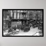 Bank Panic in New York City 1908 Posters