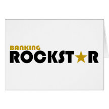 Banking Rockstar Greeting Cards