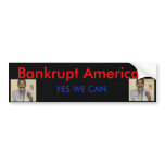 Bankrupt America Bumper Stickers