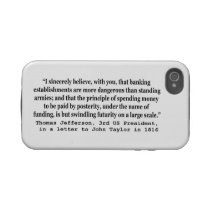 Banks Are More Dangerous Than Standing Armies Tough Iphone 4 Covers