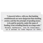 Banks Are More Dangerous Than Standing Armies Personalized Invitations