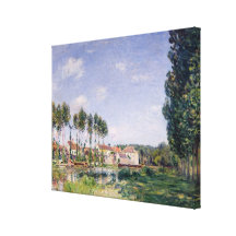 Banks of the Loing, Moret, 1892 Stretched Canvas Print
