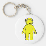 Banksy Style Astronaut Minifig Keychain