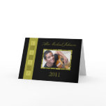 Banner Folded Graduation Invitation (green)