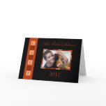 Banner Folded Graduation Invitation (orange)