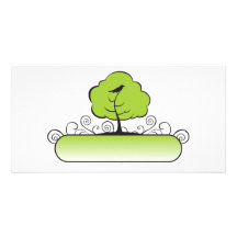 Banner_tree-Green Personalized Photo Card