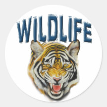 banner Wildlife with tiger Stickers
