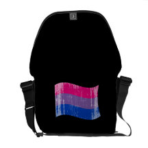 Bannière bisexuelle distressed.png de fierté sacoche