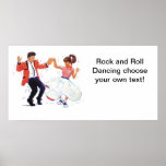 Bannière de danse de rock affiches