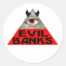 Banques mauvaises autocollants