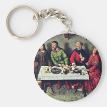 Banquet At The House Of Simon By Bouts Dieric Keychain
