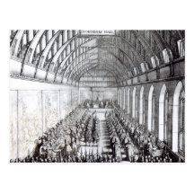 Banquet of Charles II  in St. George's Hall Postcards