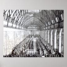 Banquet of Charles II  in St. George's Hall Poster