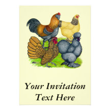 Bantam Quartet Personalized Invitation