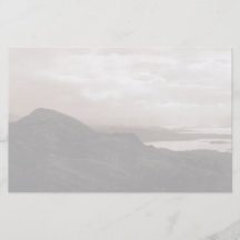 Bantry Bay, Tunnel Road Ireland. Warm Sepia Colour Flyer Design
