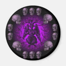 baphomet fridge magnet