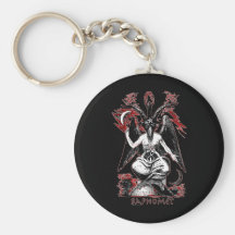 Baphomet Key Chain
