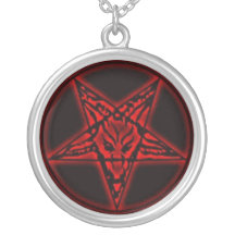 Baphomet Sigil Red Necklace