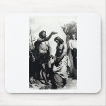 Baptême du Christ. circa 1879 Tapis De Souris