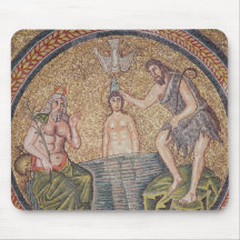 Baptême du Christ par Jean-Baptist Tapis De Souris