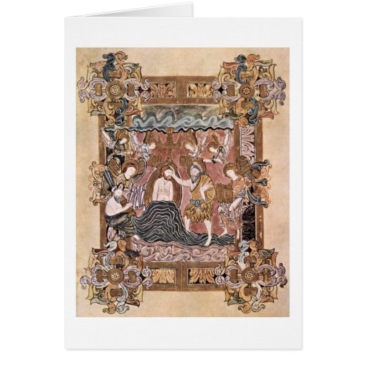 Baptême du Christ par le maître du saint Carte