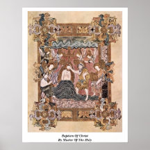 Baptême du Christ par le maître du saint Poster