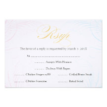 Baptême ou première communion RSVP | bleu et rose Faire-parts
