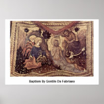Baptism By Gentile Da Fabriano Posters