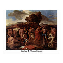 Baptism By Nicolas Poussin Postcards