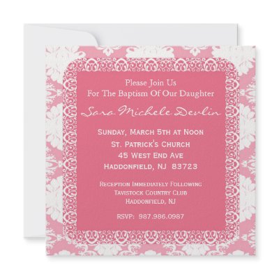 Baptism/Christening Invitation for Girl by Be_My_Valentine