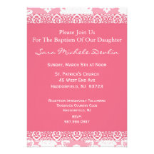 Baptism/Christening Invitation for Girl