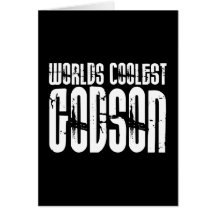 Baptism Christening Parties  Worlds Coolest Godson Greeting Cards