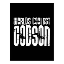 Baptism Christening Parties  Worlds Coolest Godson Postcards