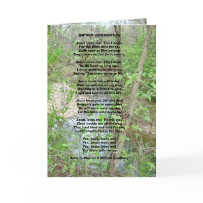 BAPTISM CONFIRMATION Greeting Card by gspen91806