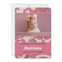 Baptism Invitation for Baby Girl