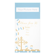 baptism invitation picture card