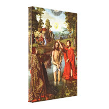 Baptism of Christ by Gerard David Gallery Wrap Canvas
