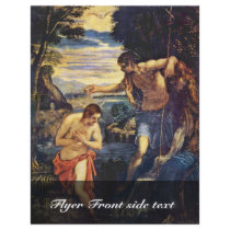 Baptism Of Christ By Tintoretto Jacopo (Best Quali Custom Flyer