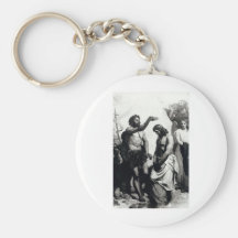 Baptism of Christ. circa 1879 Keychains