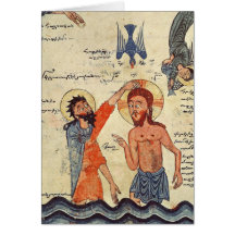 Baptism of Christ, from a Gospel Greeting Card