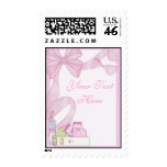 Baptism Pink Bow Postage Stamps