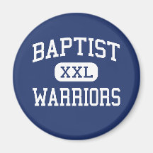 Baptist - Warriors - High - Haddon Heights Fridge Magnet