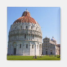 Baptistery and Pisa Tower Fridge Magnet