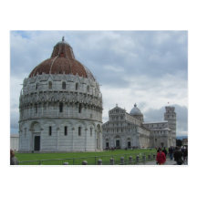 Baptistry and Tower of Pisa Post Cards