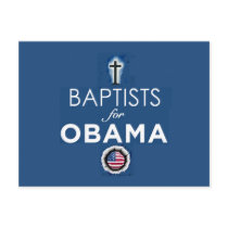 BAPTISTS OBAMA Postcard