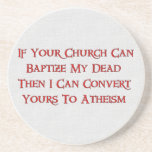 Baptizing Dead People Beverage Coasters